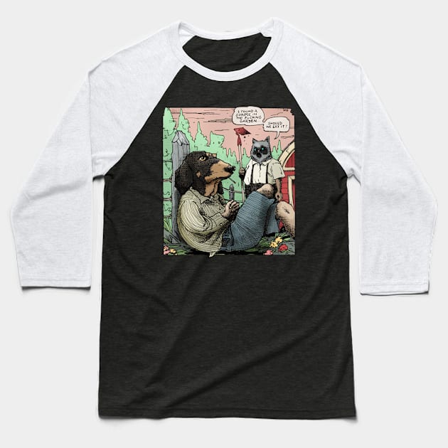 Dog Days Baseball T-Shirt by Froobius